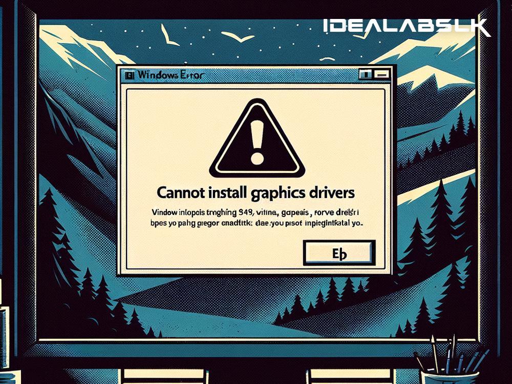 Fixing 'Cannot Install Graphics Drivers' on Windows