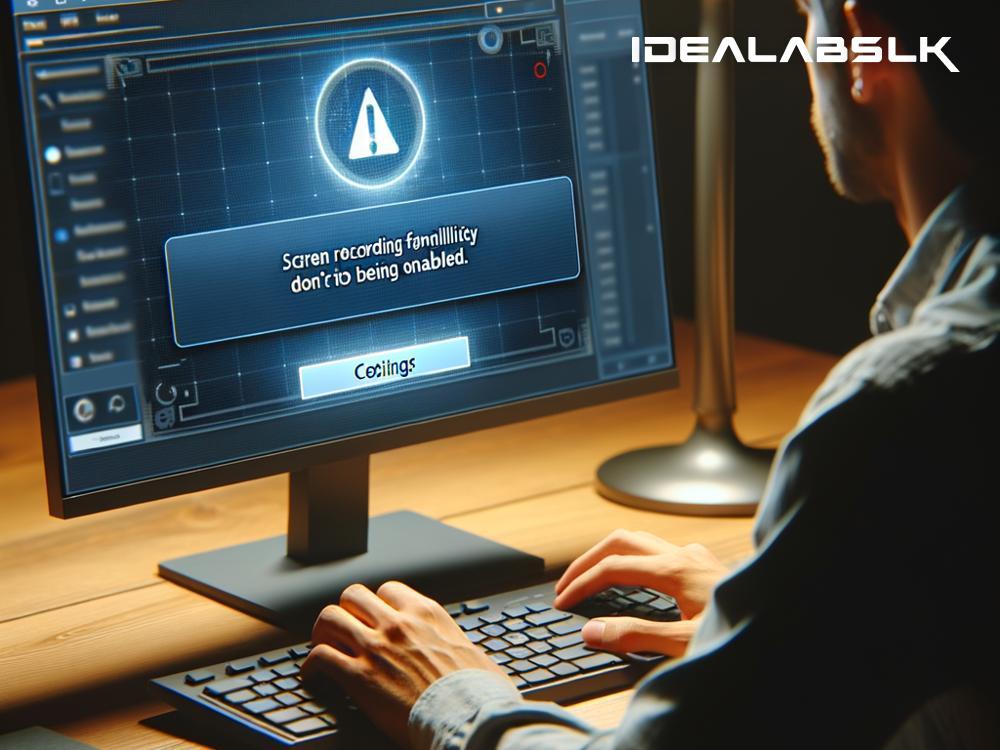 How to Resolve 'Cannot Enable Screen Recording on PC'