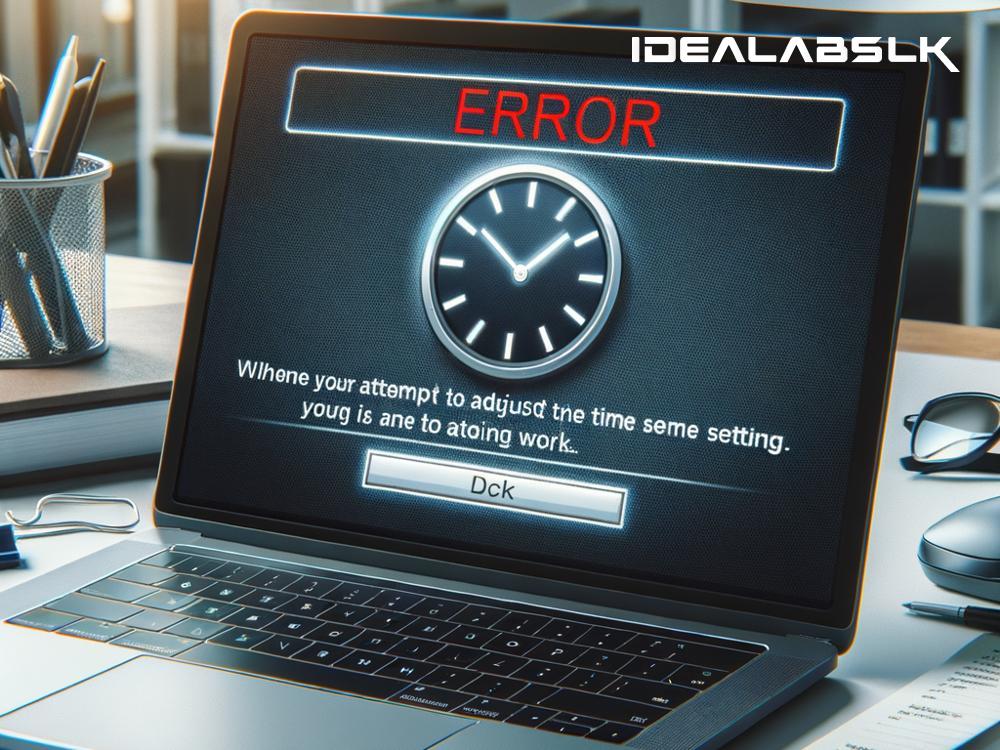 Troubleshooting 'Cannot Adjust Time Settings' on Laptops