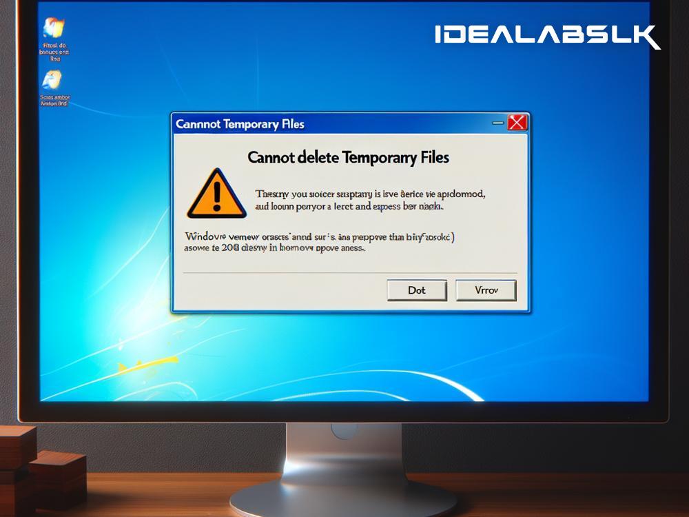 Troubleshooting 'Cannot Delete Temporary Files' on Windows