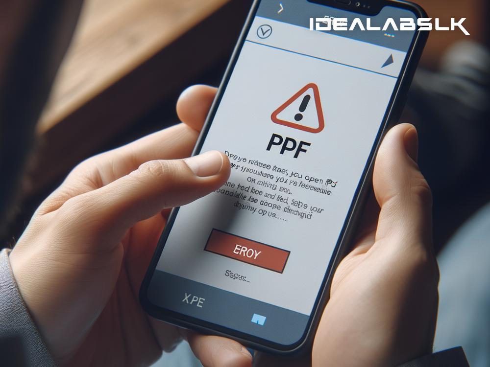 Troubleshooting 'Cannot Open PDF Files on Smartphone'